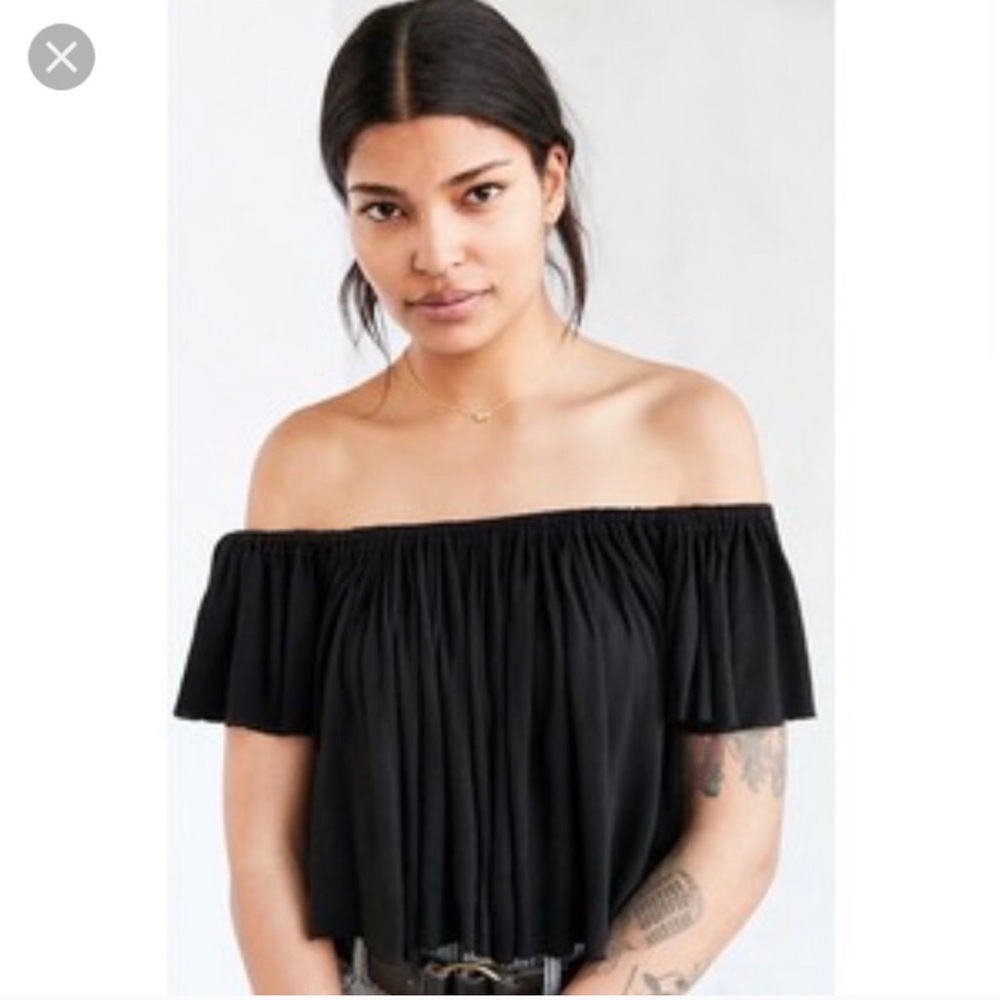 Urban outfitters truly madly off the shoulder top